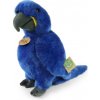 Plyšový papagáj modrý ara hyacintová stojaci 25 cm ECO-FRIENDLY