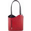 Kabelka Connie Ostrich kožená červená