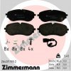 Sada brzdových platničiek, vždy 4 kusy v sade ZIMMERMANN 26407.190.2 (264071902)