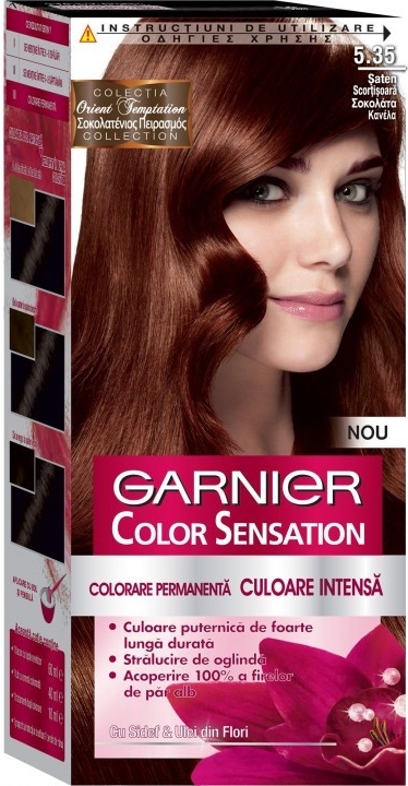 Recenzie Garnier Color Sensation 5.35 škoricová hnedá farba na ...