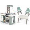 Set kuchynka elektronická s bublaním Tefal Studio Kitchen XL Bubble 360° a stôl KidTable Smoby so stoličkami s UV filtrom