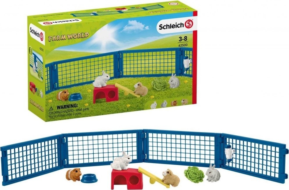 Schleich Farm World 42500 Rabbit and guinea pig hutch