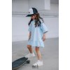 Šaty MashMnie WOLF - LIGHT BLUE