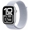 Apple Watch Series 10 42 mm Cellular strieborný hliník s oblačne modrým prevliekacím remienkom MWX53QC/A