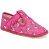 Barefoot dětské přezůvky Beda - Širší typ Růžový koník