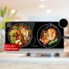 Klarstein Cookbuddy, varná doska, 2400 W, 2 platničky, 5 úrovní výkonu, sklokeramika (CP10-CookBuddy-SL)
