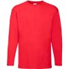 Fruit of the Loom Pánske tričko s dlhým rukávom 61-038-0 Red XXL