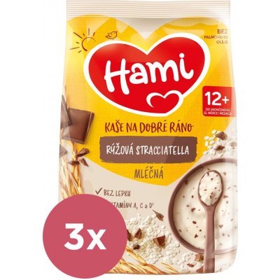 3x HAMI Kaša mliečna ryžová stracciatella 3x 210 g VP-F178537