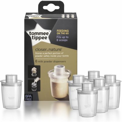 Tommee Tippee dávkovač na sušené mléko C2N 6ks