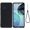 Gumený kryt Pure Color na Motorola Moto G72 - Čierna