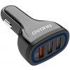 DUDAO 17723 DUDAO R7s Nabíjačka do auta 3X USB QuickCharge 3.0 čierna