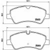BREMBO Súprava brzdových doštičiek P 24 160