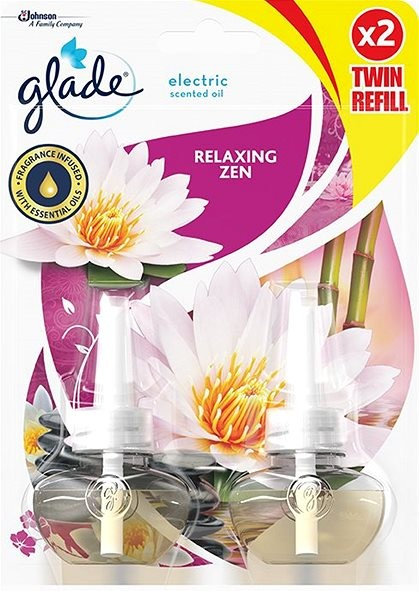 GLADE ELECTRIC ESSENTIAL OIL 2 RICARICHE LIQUIDE DA 20 ML RELAXING ZEN  DURATA 240 GIORNI per DIFFUSORE ELECTRIC - PiùMe