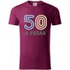 50 a fešák - Tričko z organickej bavlny - 2XL ( Fuchsiová )