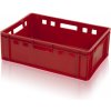 Mäsiarska prepravka E2 60x40x20 cm – Regranulát (červená)