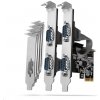AXAGON PCEA-S4N, PCIe radič - 4x sériový port (RS232) 250 kbps, vrátane. LP