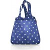 Reisenthel Skladacia taška Reisenthel Mini Maxi Shopper dark blue, light green dots