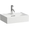 LAUFEN Kartell závesné umývadielko s otvorom, s prepadom, 450 x 340 mm, biela, H8183300001041