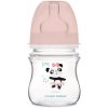 Canpol babies Fľaša so širokým hrdlom EXOTIC ANIMALS 120 ml ružová