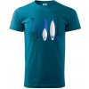 Paddleboard set - Klasické pánske tričko vyššej gramáže - 3XL ( Petrolejová )