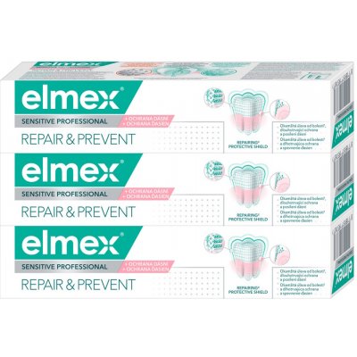 ELMEX Sensitive Professional Repair & Prevent Zubná pasta 3 x 75 ml