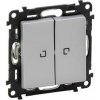 Legrand Valena Life - Sériový spínač č.5 s orientačným osvetlením - 10 AX, hliník - 752328