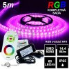 LEDprodukt 5m IP65 vodeodolný 60LED/m RGB pásik, RF9 Dotyk.-KOMPLETNÁ SADA Typ napájacieho zdroja: LED napájací zdroj 100W IP67