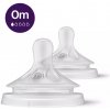 Avent Philips cumlík Natural Response 1 prvý prietok 2 ks transparentni