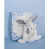 Doudou et Compagnie Paris Doudou Dárková krabička modrá mini králíček 17 cm