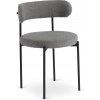 Dobse Jedálenská stolička TULSA sivá boucle tkanina
