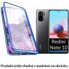 Luxria Double Glass Magnetic - Modré presklené magnetické púzdro pre Xiaomi Pre Xiaomi: Redmi Note 10
