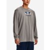 Pánske tričko Under Armour GRID GEOMETRIC LOGO LS-GRY M