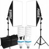SOFTBOX LAMPA NA FOTOGRAFIU STATÍV 2M ŠTUDIJNÁ 50x70 2 ks ŽÁROVKY