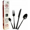 Súprava príborov MG Home Vita BLACK 4 ks