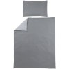 Meyco obliečky 100x135 cm, 40x60 cm Uni grey / Uni light grey