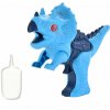 Dinosaurus 17 cm na batérie so svetlom a zvukom vytvárajúce paru modrý