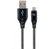 Gembird CC-USB2B-AMmBM-1M-BW USB 2.0 AM na MicroUSB (AM/BM), 1m, černo-bílý