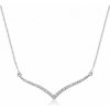 SOFIA strieborný náhrdelník so zirkónmi WWPS180249N-SF1