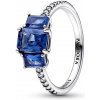 Pandora Trblietavý strieborný prsteň s modrými kryštálmi Timeless 192389C01 54 mm