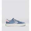 CATIBA PRO 2.0 Mountain Spring Blue Suede and Cordura Ivory Logo Rose Sneaker