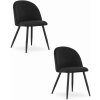 Stolička BELLO - čierny zamat / čierne nohy x 2 9401 71 00 00