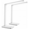 tectake 406194 stolná lampa novaly, led, stmievateľná, skladacia, 5w - biela, sada 2 ks
