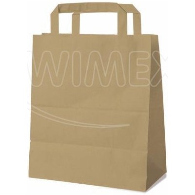 Wimex Papierová taška hnedá 18x8x22 cm (250 ks)
