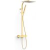 Sprchový systém TRES Over-Wall s termostatickou batériou zlatá mat 19039308OM