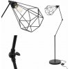 Toolight - Podlahová lampa Reno 1xE27 60W 300216 Diament, čierna, OSW-06963