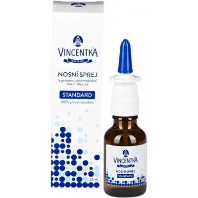 Vincentka Nosový sprej STANDARD hypotonický. 25 ml