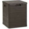 TOOMAX Záhradný úložný box Woodys 90 l, hnedý