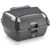 GIVI B45+ kufor čierny s opierkou a sieťkou (Monolock s vlastnou platňou), šedé bočné panely