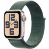 Apple Watch SE GPS 44mm Starlight Aluminium Case with Lake Green Sport Loop MXEW3QC/A