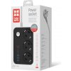 Predlžovací kábel ColorWay s prepäťovou ochranou 3 zásuvky / 6 USB (3× USB-A + 3× USB-C PD 20W),2 m, čierny (CW-CHE36PDB)